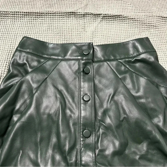 Jeannie Mai X Inc Petite Draped Pleather Skirt - Picture 4 of 6